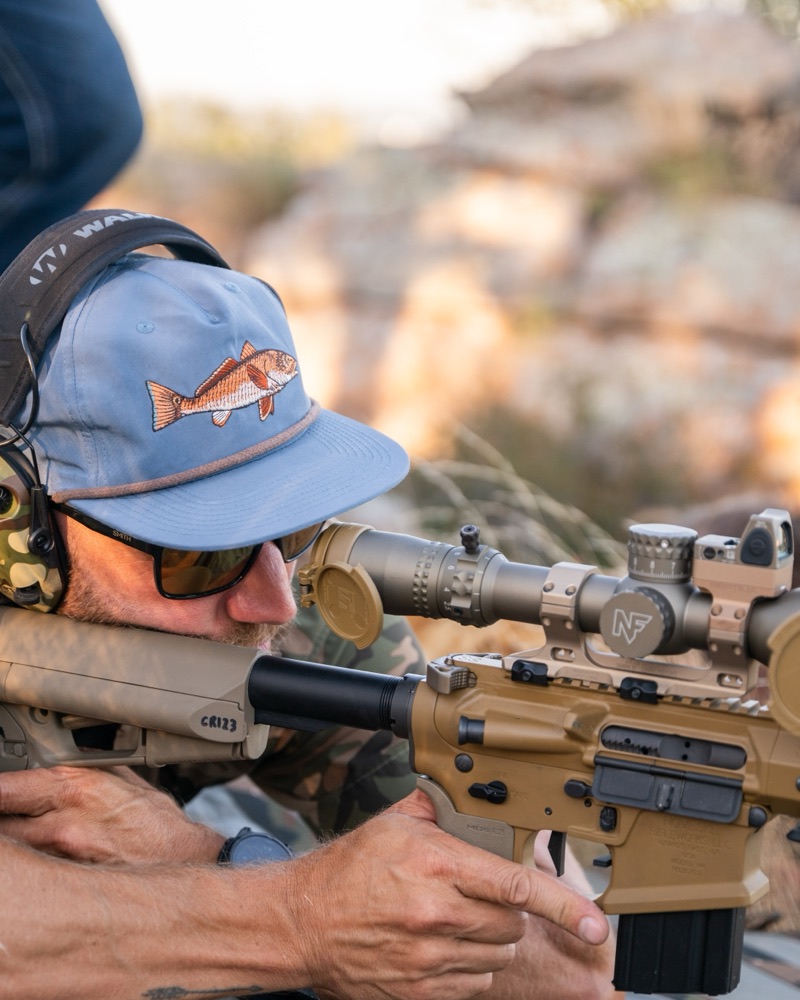 Behind the glass on a precision rifle